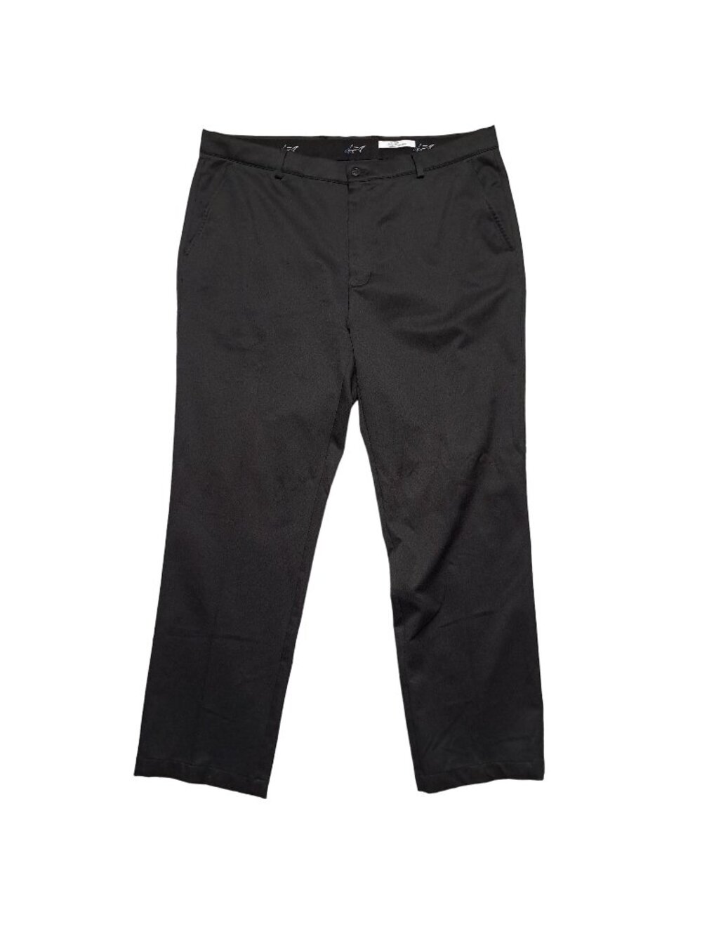 Greg Norman 38x30 Performance Black Dress Pants Golf Office Act. (38x29.50)